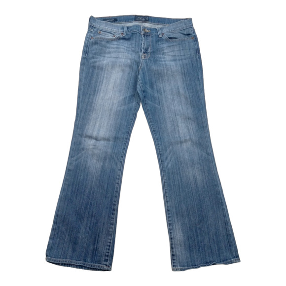 Lucky Brand Women Denim Jeans Flared Light Wash Classic Size 14/32 Regular - Picture 4 of 6